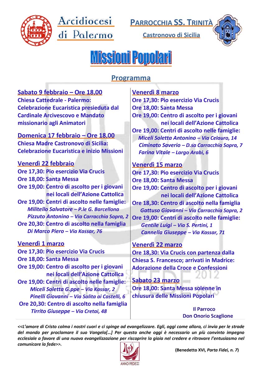 missioni popolari 2013
